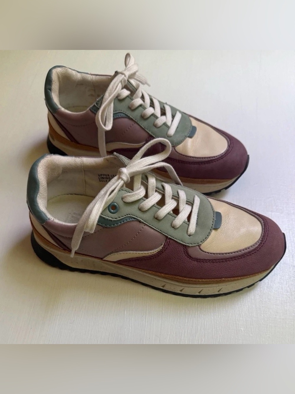 MADEWELL MWL Kickoff Trainer Sneakers Colorblock Leather Suede Women's Sz 10 M